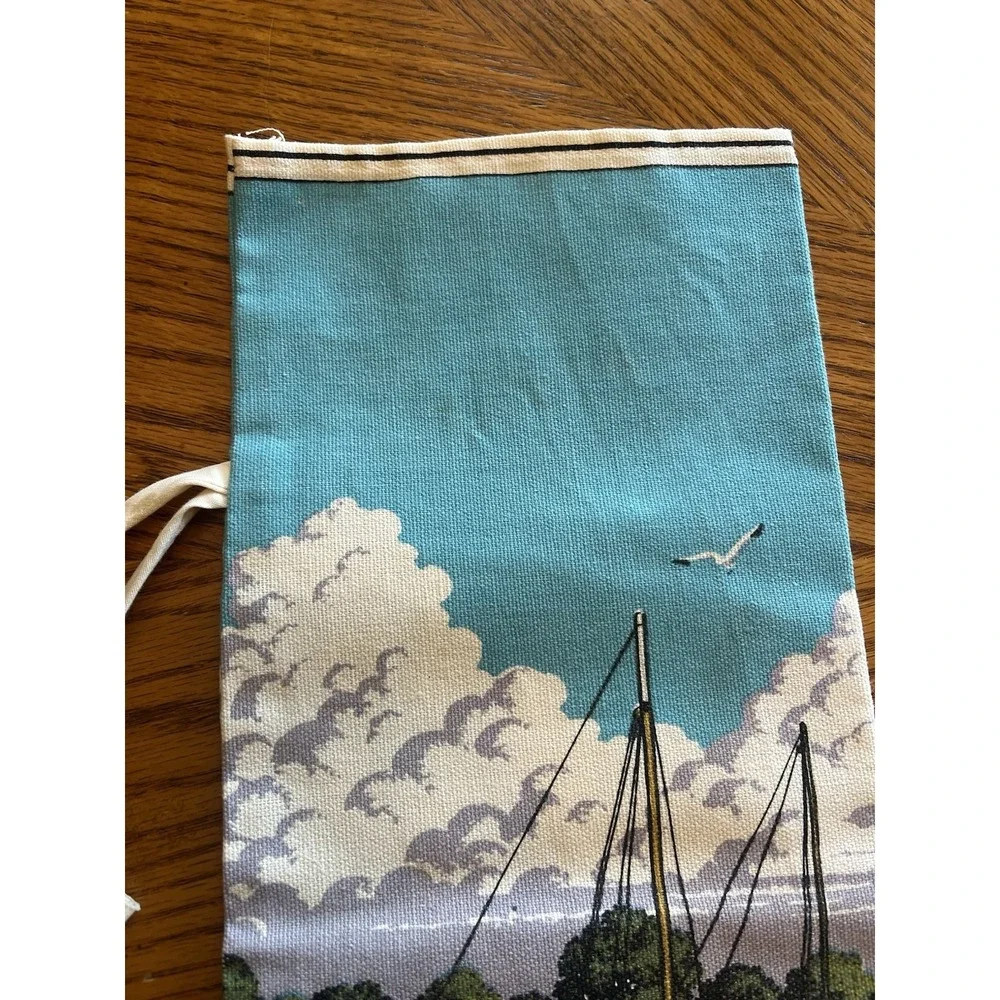 Sailboat Nautical Grocery Bag Holder Sack Storage Organizer Dispenser Hanging